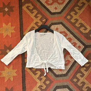 Vintage Stitch Tie Crop Top